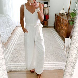 Loft White Jump Suit (1X)